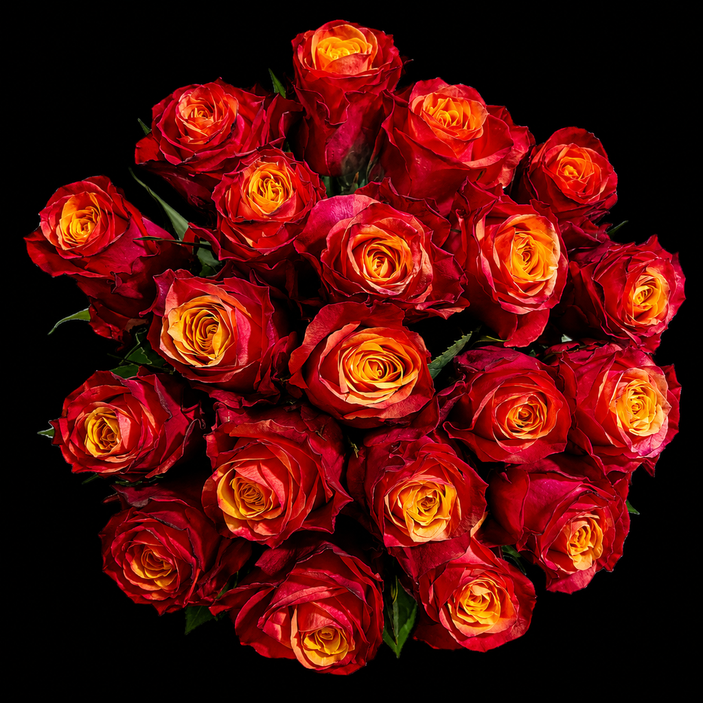 Sunset hues- Orange Roses Bouquet