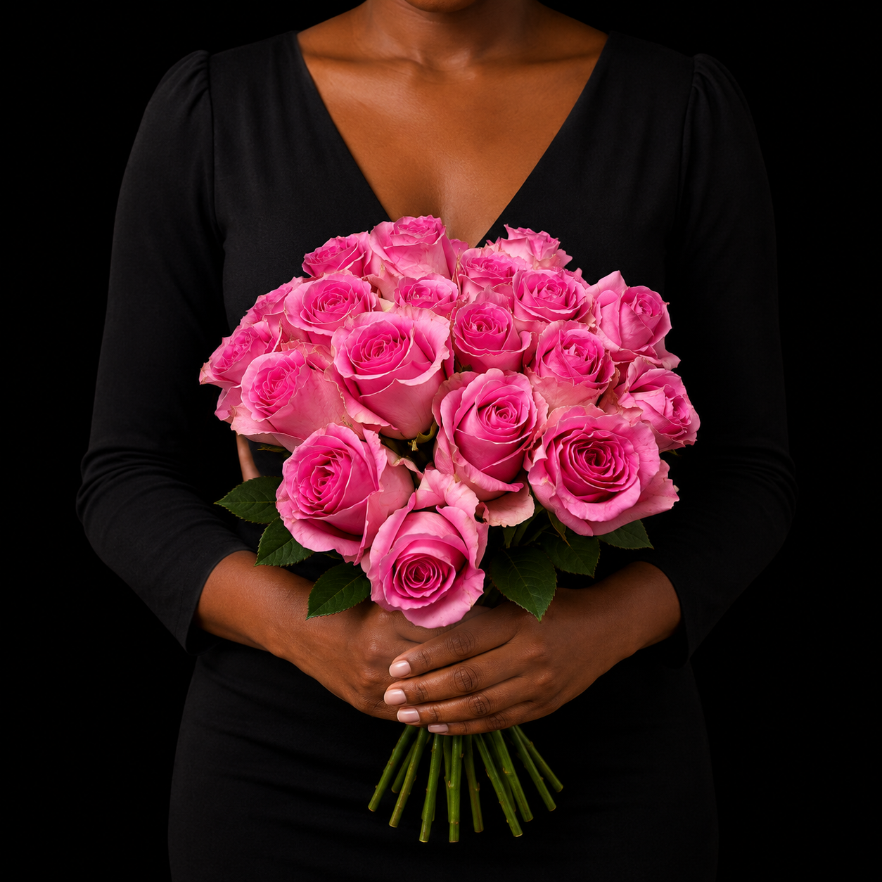 Gentle love- Pink Roses Bouquet