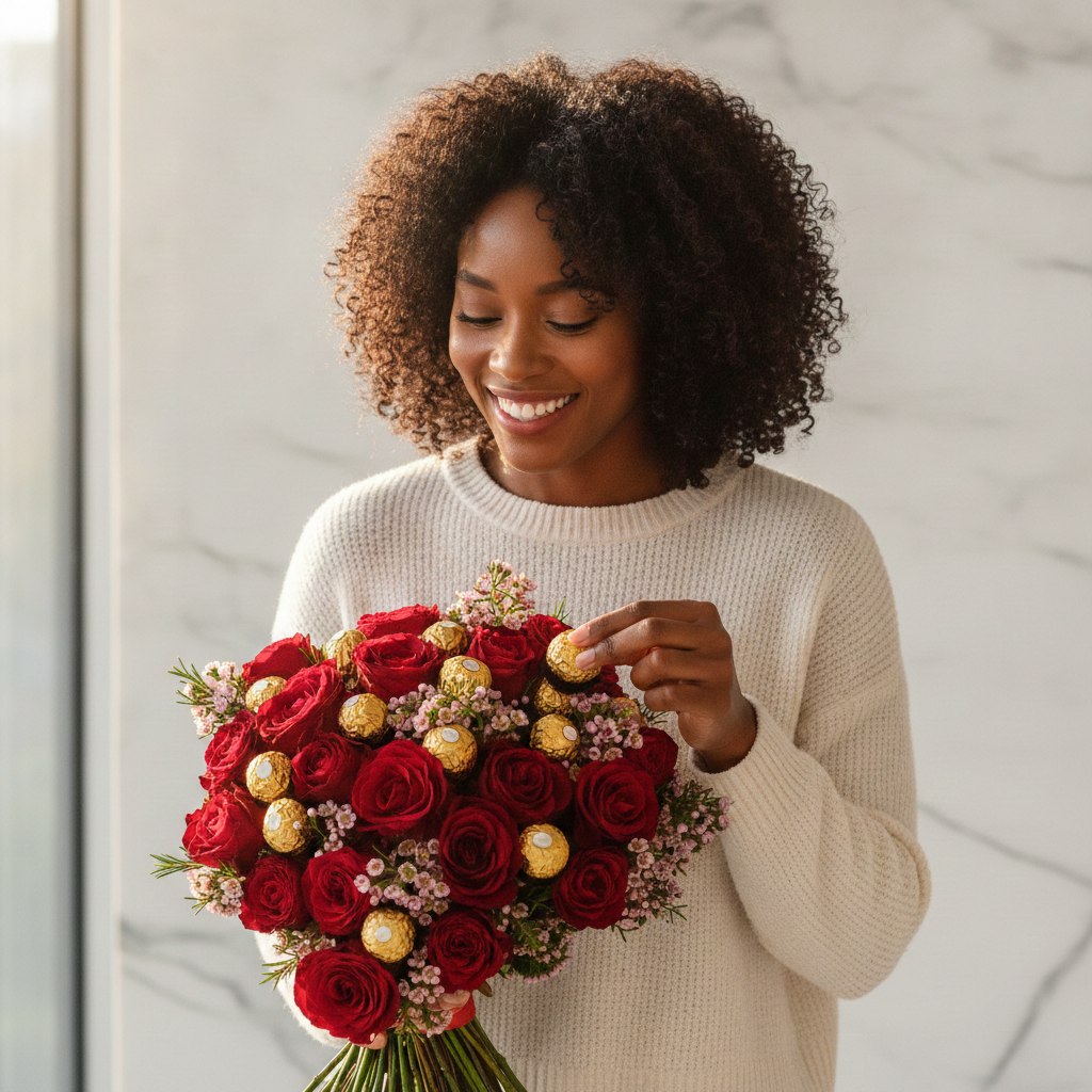 Romance & Rocher Bouquet