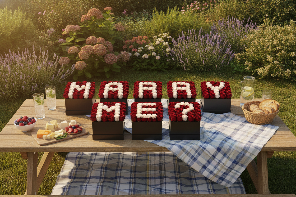 The Proposal- Marry me rose boxes.