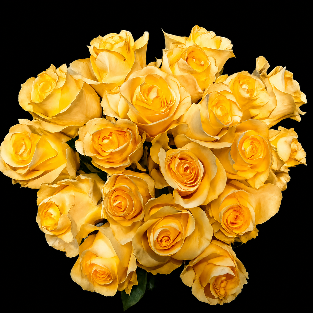 Golden Radiance Rose Bouquet